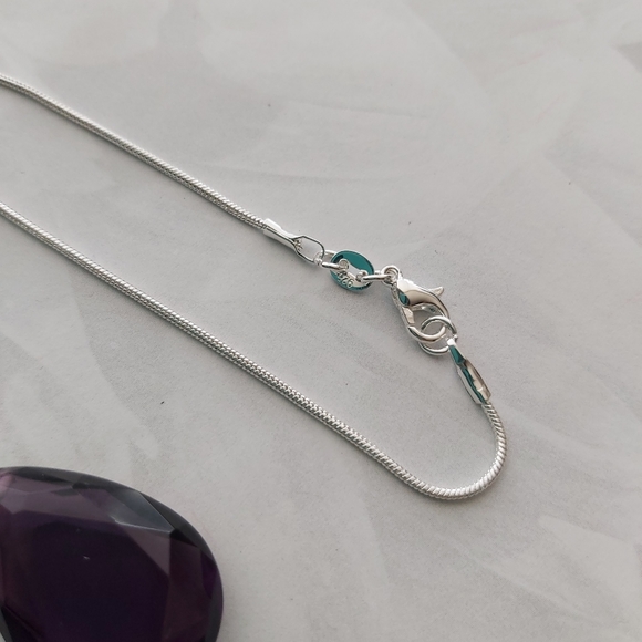 Amethysts Sterling Silver Necklace - Picture 6 of 6